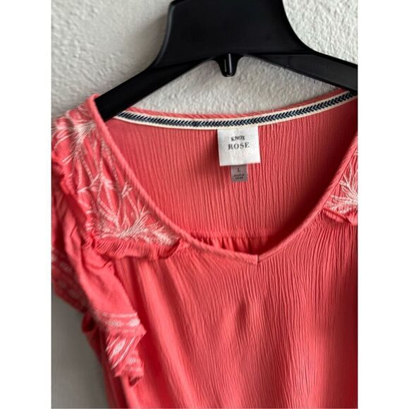 ❤️Knox Rose Flutter Short Sleeve Embroidered Top - Picture 2 of 6